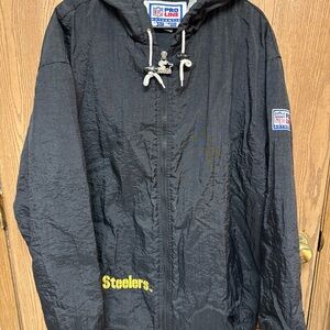 Vintage Pittsburgh Steelers Jacket Mens Large Starter Pro Line Coat 90s NFL